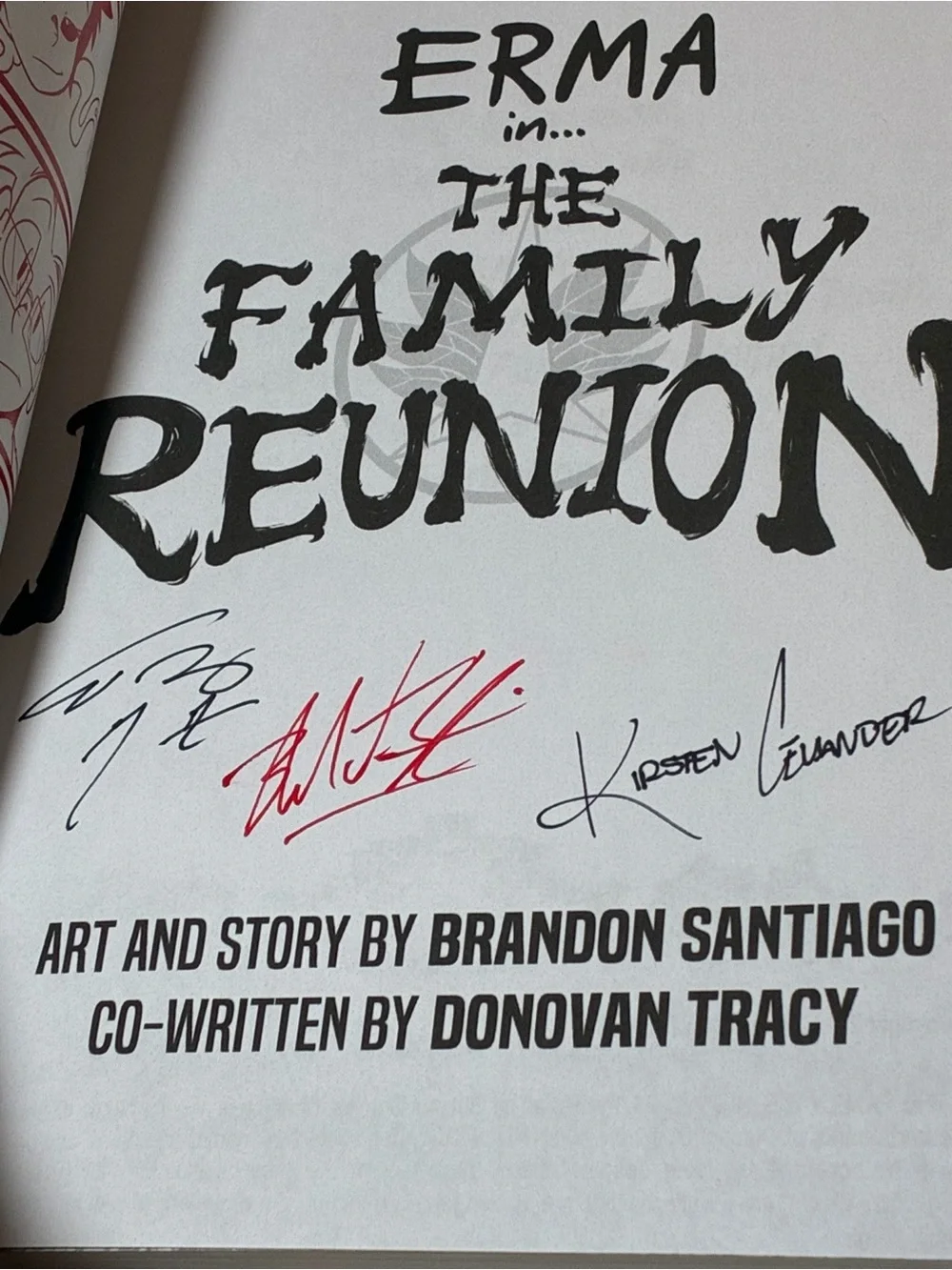 ERMA The Family Reunion Graphic Novel - Autographed